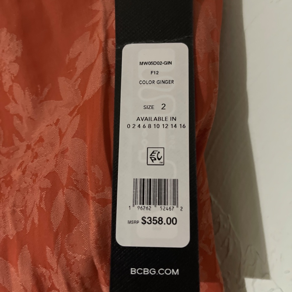 BCBG Max Azria One Shoulder Frilly Ginger Dress - Picture 4 of 4
